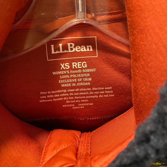 LL Bean Jacket Womens Extra Small XS Mountain Pile Sherpa Fleece Coat Hooded - Picture 2 of 8